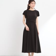 【夏SALE／R‐QUALITY／手洗い可】ドレープシルエットワンピース