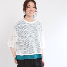 【手洗い可】レーシーニット