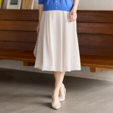 【マシンウォッシュ可】Aラインストライプスカート