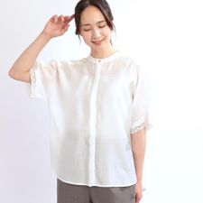 【夏SALE／E‐QUALITY／手洗い可】オフボディドルマンブラウス