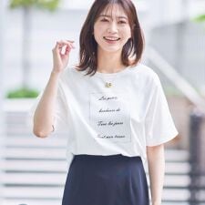 【UVカット／接触冷感／マシンウォッシュ可】ドルマンスリーブロゴTシャツ