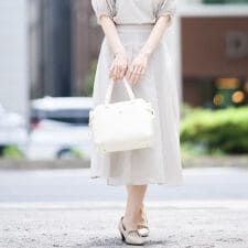 【マシンウォッシュ可／セットアップ可】シアーボックスタックプリーツスカート