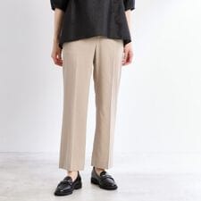 【接触冷感／洗える／セットアップ可／秋まで着られる◎】ストレートラインパンツ