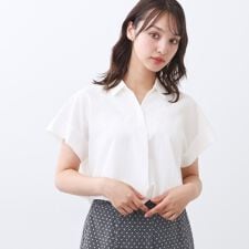 リフレクト(Reflect)の【二の腕さりげなくカバー】シャツ衿オフボディブラウス