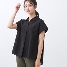 リフレクト(Reflect)の【二の腕さりげなくカバー】シャツ衿オフボディブラウス