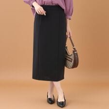 【すっきり見え／ウエスト総ゴム】ジャージナロースカート