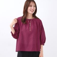 リフレクト(Reflect)の【一枚で着映える◎】レオパード風ジャカードブラウス