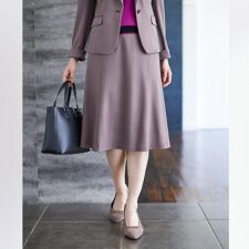 【匠シリーズ／すっきり細見え／セットアップ可】ソフトフレアスカート