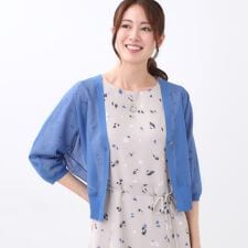 【手洗い可】ボレロ風シアーカーディガン