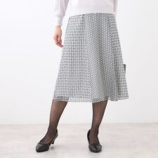 リフレクト(Reflect)の【きちんと見え／セットアップ可／通勤におすすめ◎】フレアプリントスカート