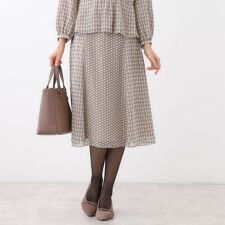 リフレクト(Reflect)の【きちんと見え／セットアップ可／通勤におすすめ◎】フレアプリントスカート