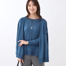 【ちくちくしない／アンサンブル可／通勤におすすめ◎】オフボディ着流しカーディガン