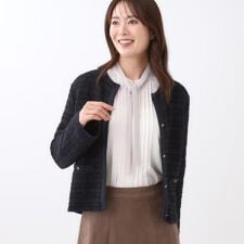 【ライトアウター／ゆったりシルエット／気軽な羽織に◎】ドライタッチカーディガン