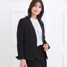 【フォーマル／入卒／セットアップ可】ノーカラージャケット