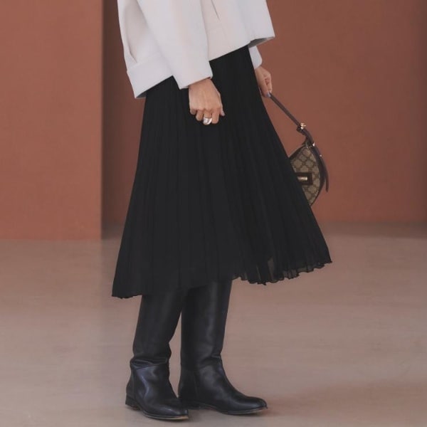REFLECT 13号　スカート新品 フォーマル/セットアップ可】ツイードスカート（ミモレスカート
