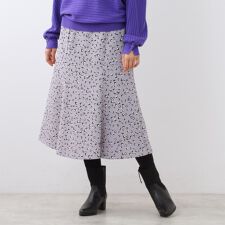 ソフトフレアプリントスカート