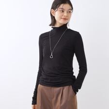 【重ね着に大活躍◎／暖か保湿素材】プチタートルネックニット