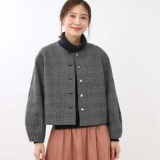 リフレクト(Reflect)の【着映え◎／アームホールゆったり】グレンチェックジャコット