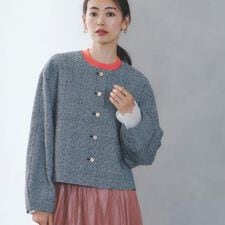 リフレクト(Reflect)の【着映え◎／アームホールゆったり】グレンチェックジャコット