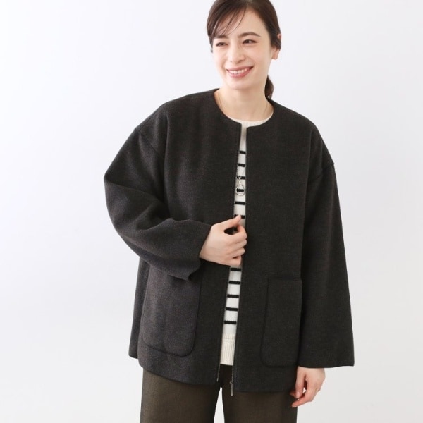 撥水】コットンライク ストレッチコート | アンタイトル(UNTITLED