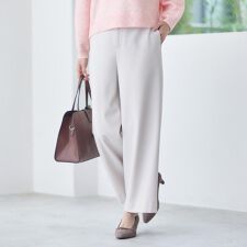 【裏起毛／ゆったりシルエット】ストレートワイドパンツ