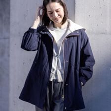 ストレッチタフタミドル丈パーカー