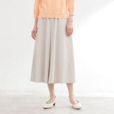 【ウエスト総ゴム】リラクシーフレアスカーチョ