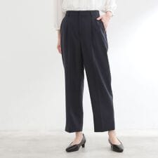 【セットアップ可】スリット入りテーパードパンツ