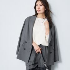 通勤◎】ダブルブレストデザインテーラードジャケット | リフレクト 