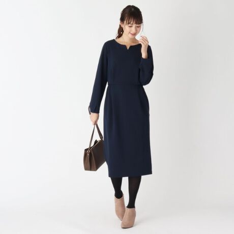 キーネックフロントタックワンピース Web限定サイズ インデックス Index C ファッション通販 マルイウェブチャネル