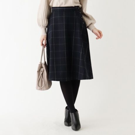 ウールブレンドボタンフレアスカート Web限定サイズ インデックス Index C ファッション通販 マルイウェブチャネル