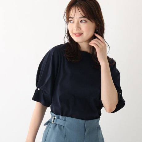 Silkysupima フェイクパールスリーブトップス Web限定サイズ インデックス Index C ファッション通販 マルイウェブチャネル