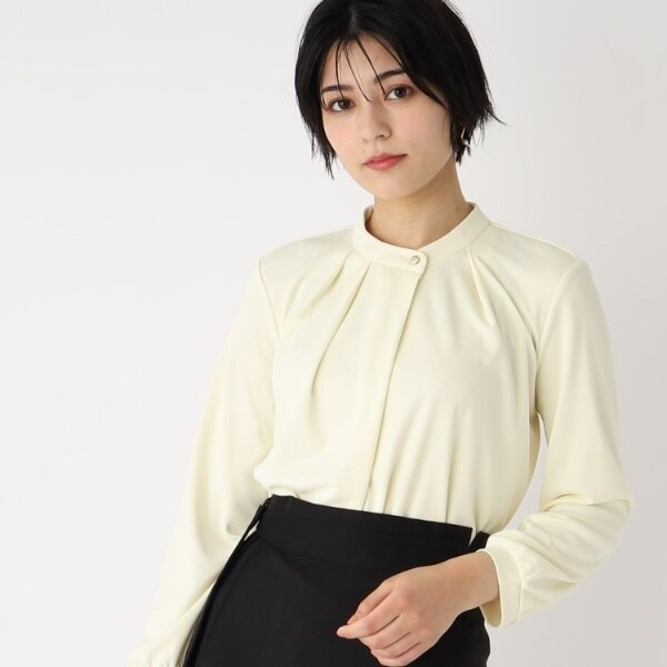 バンドカラートップス【洗濯機洗い可】 | インデックス(index