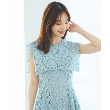 スピック＆スパン セーラーカラー ウールワンピース（美品)SHIPS any  