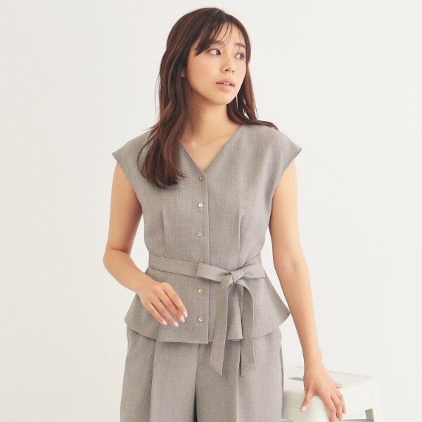 ✨希少✨45R✨更紗ブロックプリントのパフブラウス✨2024年