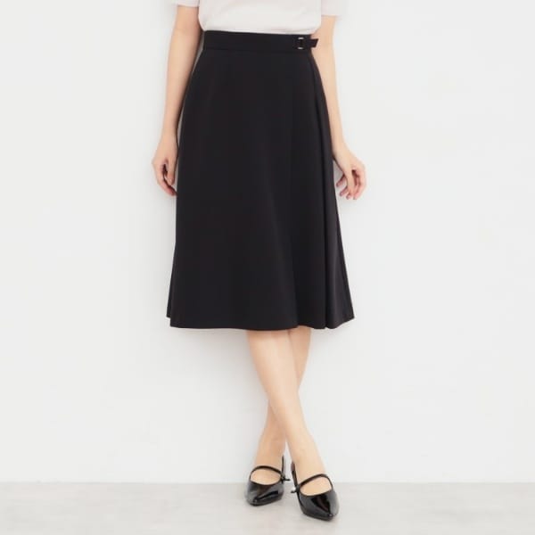 ストレッチタックフレアスカートセットアップ対応 【洗濯機洗い可防