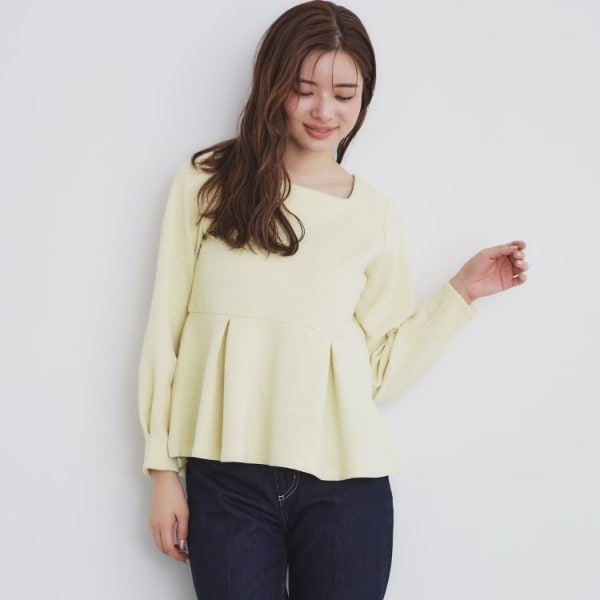 UNITED ARROWS - united arrows カットジャカード スリットネックブラウス ホワイト UNITED ARROWS♡UBCSカットジャカードスリットネックブラウス