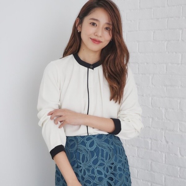 バイカラーデザイントップス【洗濯機洗い可】 | インデックス