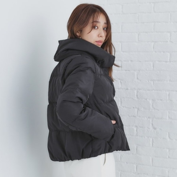 美人百花掲載》河田ダウン ショートコート【洗濯機洗い可撥水静電気