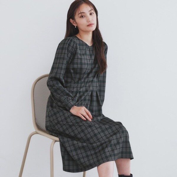 hLM チェックジャカードワンピース trim_fce_item673d892916c3f.jpg