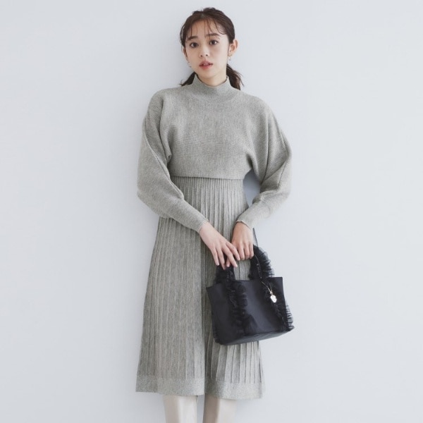 XS-LLsize》マルチウェイニットワンピース【洗濯機洗い可