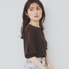 《6色展開XS-LLサイズ》ドライタッチ デザインスリーブニット【洗濯機洗い可接触冷感抗ピル】