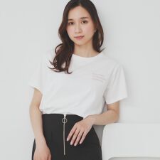 ロゴ刺繍Tシャツ【UV接触冷感洗濯機洗い可】