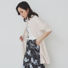 シアージャージカーディガン【洗濯機洗い可接触冷感UVケア】