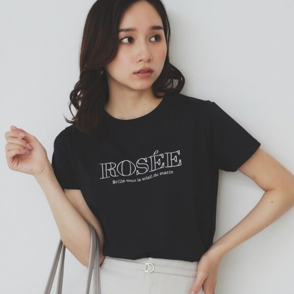 フロントロゴ刺繍Tシャツ【UVケア洗濯機洗い可接触冷感