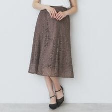ジオメレースフレアスカートセットアップ対応【洗濯機洗い可】
