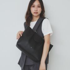 【軽量合皮】ダブルハンドルA4トートバッグ