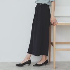 サイドタブデザインスカンツ【洗濯機洗い可吸水速乾防シワ抗ピルイージーアイロン】