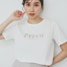 スパンコール刺繍ロゴTシャツ【洗濯機洗い可接触冷感UVケア】