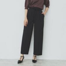 ストレッチ2タックワイドパンツ【洗濯機洗い可接触冷感吸水速乾】